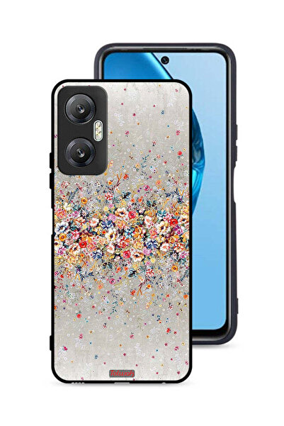 Tolwak غطاء حماية لهاتف Infinix Hot 20 5G بنقشة زهور صغيرة وفن تجريدي