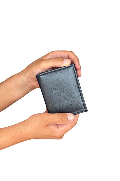 Tisaati Premium Series Luxury Leather Special Production Vertical Classic Men's Wallet with Coin Compartment