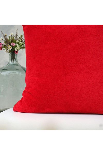 Butik Red Color Pillow Case