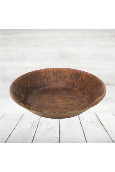 BASURRAH Round wooden bowl 27CM