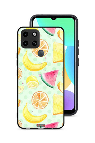 Tolwak غطاء حماية لهاتف إنفينيكس سمارت 6 برسومات فنية بألوان مائية وفواكه