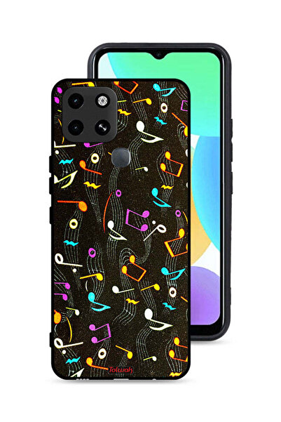 Tolwak غطاء حماية لهاتف Infinix Smart 6 بنمط قماش موسيقي