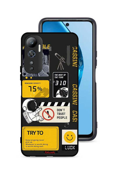 Tolwak غطاء حماية لهاتف Infinix Hot 20 4G بتصميم رائد فضاء