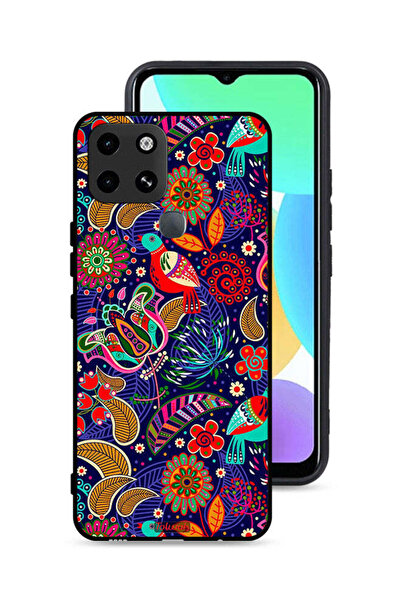 Tolwak غطاء حماية لهاتف إنفينيكس سمارت 6 بنقشة طيور وزهور