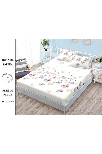 CHIRASO CHIRASO Set Bed Cover, Fine Cotton, 180x200 cm and 2 Pillowcases 80x52 cm