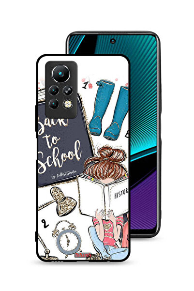 Tolwak غطاء حماية لهاتف Infinix Note 11 Pro بتصميم فتاة العودة إلى المدرسة تق...