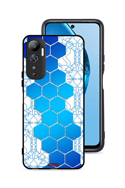 Tolwak غطاء حماية لهاتف Infinix Hot 20 4G بتصميم شبكة أيقونات سداسية الشكل