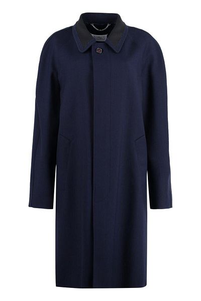 Maison Margiela Palton din lână cu un singur nasture Maison Margiela