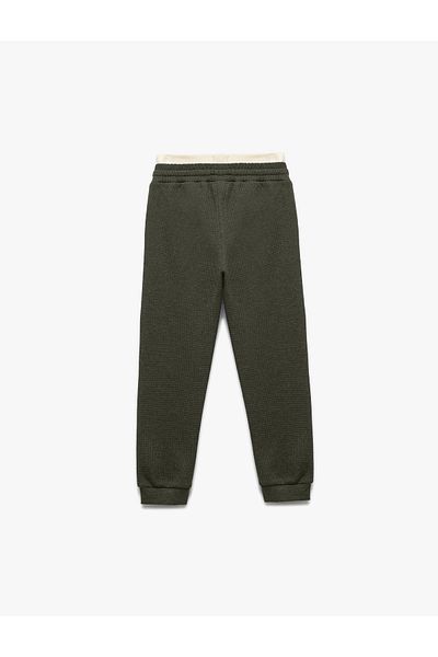 Koton Ribbed Waist Tie Pocket Basic Sweatpants
