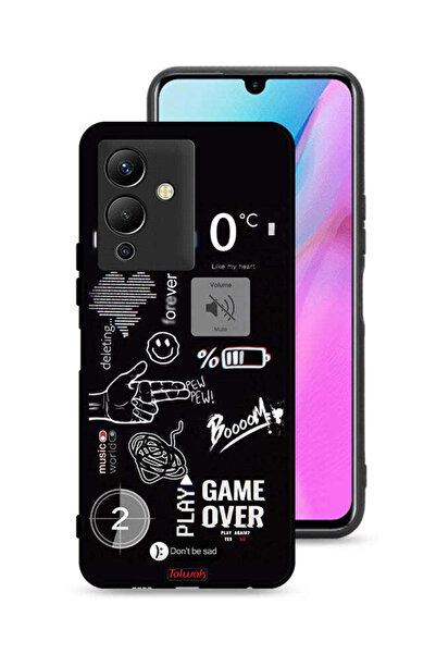 Tolwak غطاء حماية لهاتف Infinix Note 12 5G - لعبة انتهت - Pew Pew