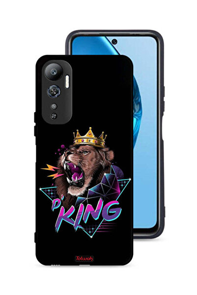 Tolwak غطاء حماية لهاتف Infinix Hot 20 4G برسومات الأسد الملك