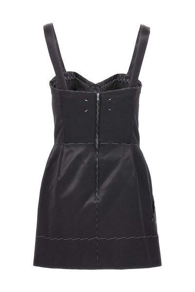 Maison Margiela Rochie Maison Margiela cu corset și cusături contrastante
