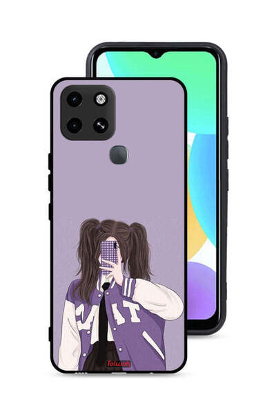 Tolwak غطاء حماية لهاتف Infinix Smart 6 لالتقاط صور سيلفي