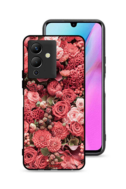 Tolwak Infinix Note 12 5G Protective Case Cover Peach Roses