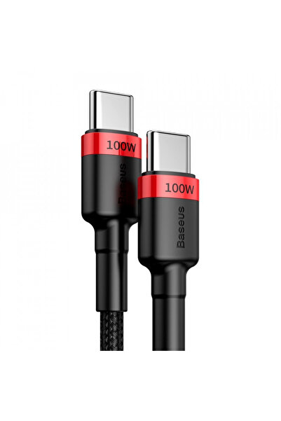 Baseus USB to Type-C data cable, PD 2.0, 100W, 2m, Cables (CATKLF-AL91) - Red Black