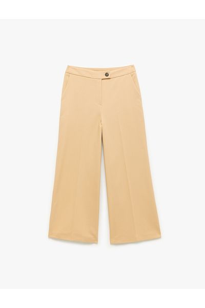 Koton Standard Waist Pocket Short Wide Leg Palazzo Pants