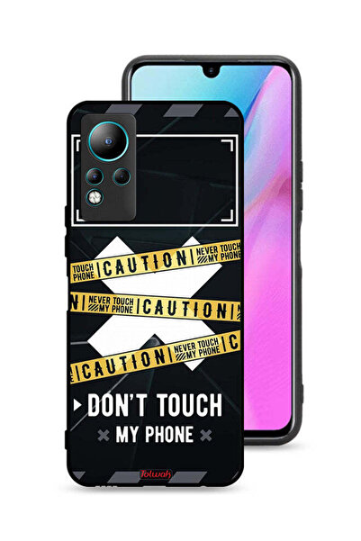 Tolwak Infinix Note 11 Protective Case Cover Caution Never Touch My Phone