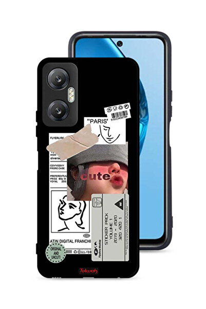 Tolwak غطاء حماية لهاتف Infinix Hot 20 5G بملصق لطيف