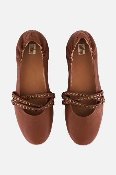 Fitflop Women Cognac Slip On Flats, Brown