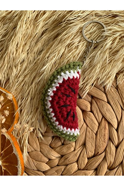 BetSel Hediyelik Örgü karpuz anahtarlık / çanta süsü