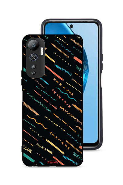 Tolwak غطاء حماية لهاتف Infinix Hot 20 4G بنمط تجريدي بخطوط X