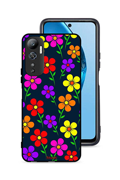 Tolwak غطاء حماية لهاتف Infinix Hot 20 4G بنقشة زهور ملونة