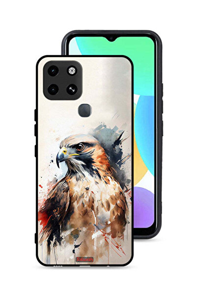 Tolwak غطاء حماية لهاتف Infinix Smart 6 بتصميم نسر تجريدي