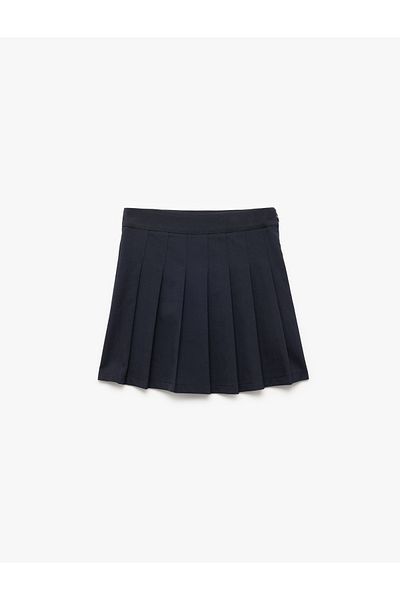 Koton Viscose Blended Pleated Basic Skirt