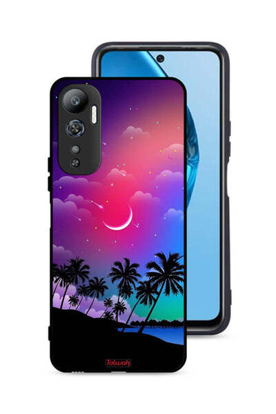 Tolwak غطاء حماية لهاتف Infinix Hot 20 4G برسومات قمرية في الليل