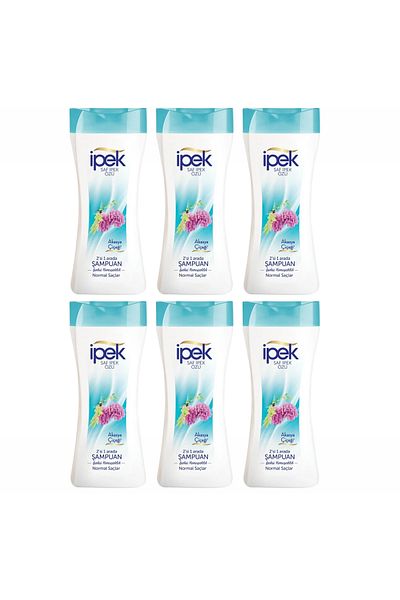 İpek Silk Shampoo 480 ml Normal Hair 2in1 6 Pcs