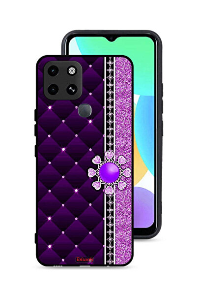 Tolwak غطاء حماية لهاتف إنفينيكس سمارت 6 بقلوب لامعة