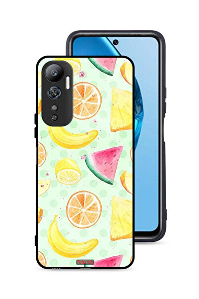 Tolwak غطاء حماية لهاتف Infinix Hot 20 4G برسومات فواكه وألوان مائية
