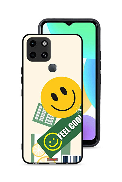 Tolwak غطاء حماية لهاتف Infinix Smart 6 بملصق Feel Cool