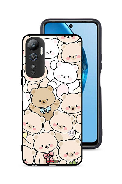 Tolwak غطاء حماية لهاتف Infinix Hot 20 4G بنقشة دببة