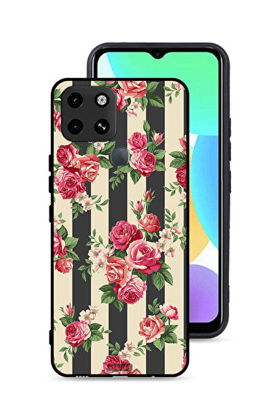 Tolwak غطاء حماية لهاتف إنفينيكس سمارت 6 بنقشة الورود