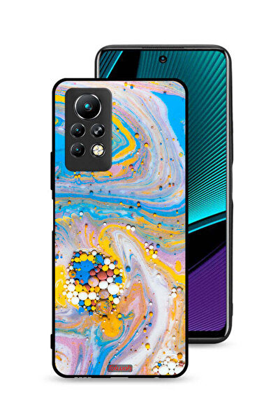 Tolwak غطاء حماية لهاتف Infinix Note 11 Pro بنقشة جواهر ملونة تجريدية