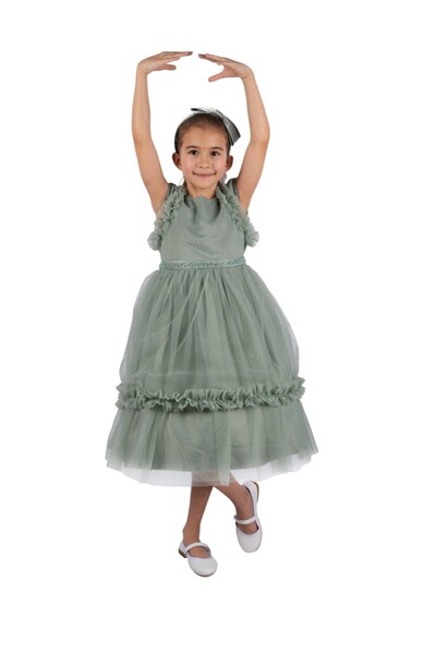 ddaniela فستان حفلات إليانور أوليف من دانييلا مع رباط رأس