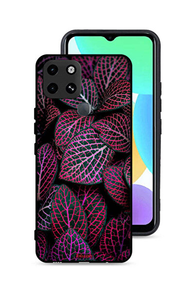 Tolwak غطاء حماية لهاتف إنفينيكس سمارت 6 بنقشة أوراق سالجا