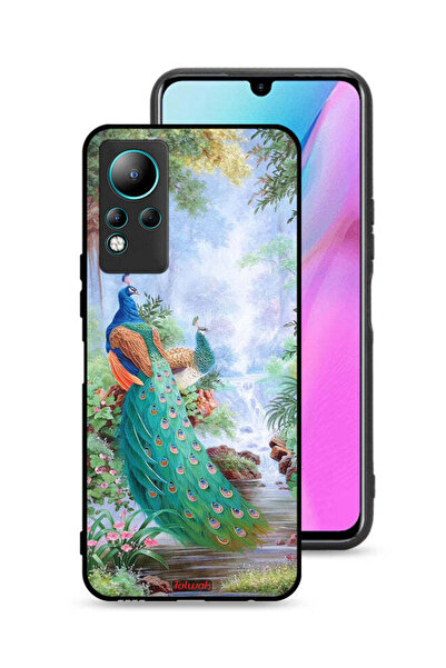 Tolwak غطاء حماية لجهاز Infinix Note 11 بنقشة الطاووس