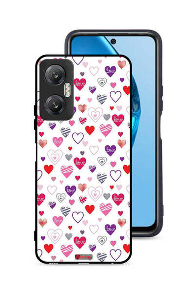 Tolwak غطاء حماية لهاتف Infinix Hot 20 5G بنقشة قلوب