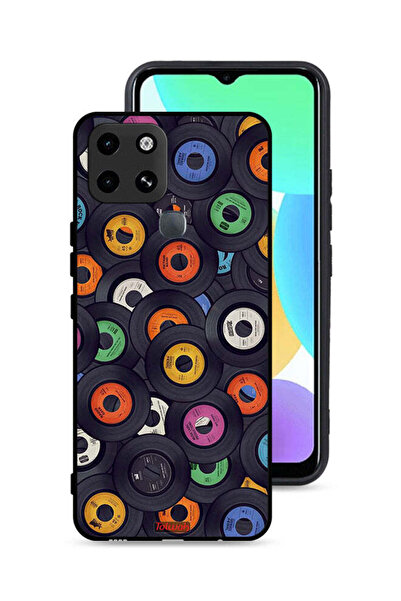 Tolwak غطاء حماية لهاتف Infinix Smart 6 بنقشة أقراص مضغوطة