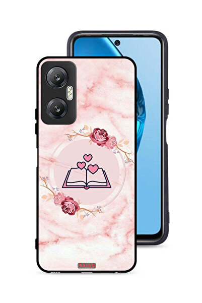 Tolwak غطاء حماية لهاتف Infinix Hot 20 5G بتصميم ثلاثة قلوب على كتاب