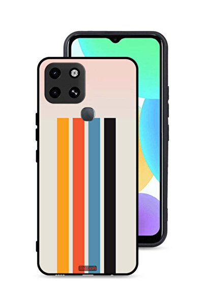 Tolwak غطاء حماية لهاتف إنفينيكس سمارت 6 بنمط خطوط مستقيمة