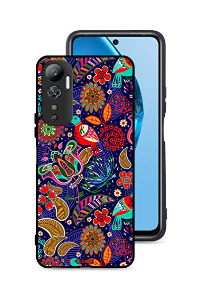 Tolwak غطاء حماية لهاتف Infinix Hot 20 4G بنقشة طيور وزهور