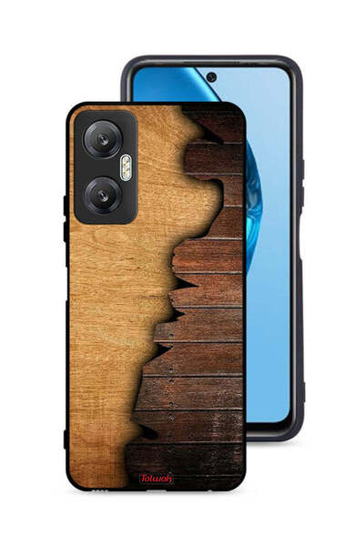 Tolwak غطاء حماية لهاتف Infinix Hot 20 5G بنمط خشبي عتيق