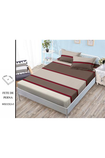 CHIRASO CHIRASO Set Bed Cover, Fine Cotton, 180x200 cm and 2 Pillowcases 80x52 cm