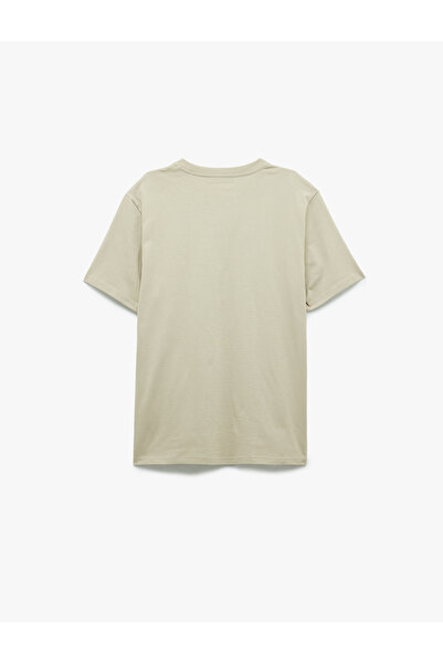 Koton Бавовняна футболка з круглим вирізом, прямий крій, короткі рукави, з принтом