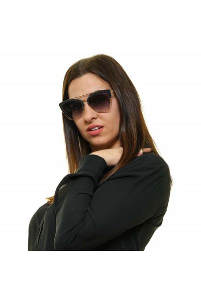 Police Cat-eye sunglasses, Light Gold/Black, 54-19-140 Standard