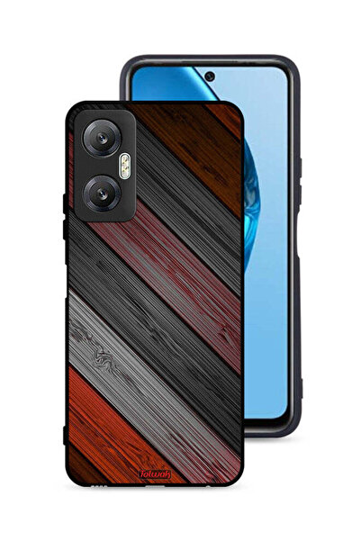 Tolwak غطاء حماية لهاتف Infinix Hot 20 5G بنمط خشبي ملون