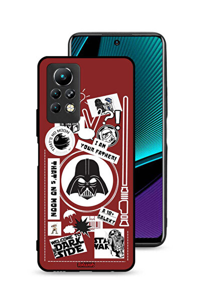 Tolwak غطاء حماية لهاتف Infinix Note 11 Pro بملصق "مرحبًا بكم في الجانب المظلم"